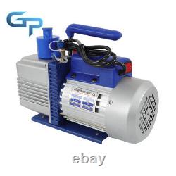 Air Vacuum Pump Single Stage Rotary Vane HVAC 9.6CFM 1HP With Two Oil Bottles