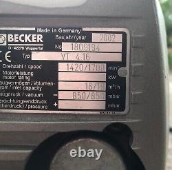 Becker Vacuum Air Pump VT 4.16 850 mbar speed 1700 min (D)