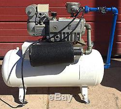Busch Type Rc0021-8015 Rotary Vane Vacuum Pump Air Compressor System Free Ship