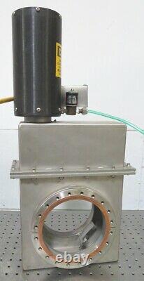 C166092 Varian 951-5206 Air-Operated Vacuum Gate Valve with 8 CF Conflat Flanges