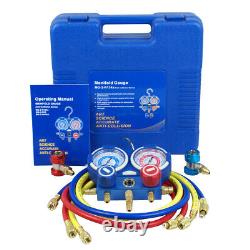 Combo A/C Manifold Gauge Set R134A R410a R22 With Air Vacuum Pump 3,5 CFM 1/4HP