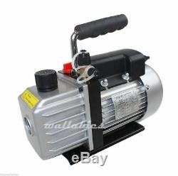 Combo AC A/C ELECTRIC Air Vacuum Pump + R12 R22 R502 AC MANIFOLD GAUGE SET