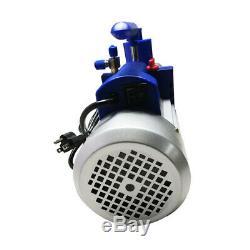 Electric Rotary Vane Vacuum Pump Air Tool Two-Stage 7CFM Oil Capacity 370ml