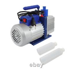 For R12 R22 System 110V 9.6 CFM 1 HP Dual-Stage Rotary Vane HVAC Air Vacuum Pump