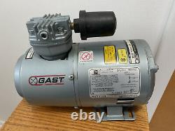 GAST 1HAB-10-M100X 1/6 HP Piston Air Compressor 115VAC 100/100 Max PSI Cont/Int