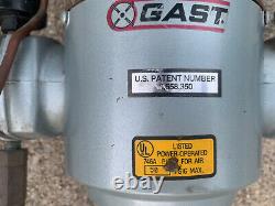 GAST 5LCA-22-M500X 3/4 HP Piston Air Compressor Vacuum Pump 115/230 Volts USED