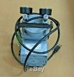GAST DOA-P104-AA Air Compressor Vacuum Pump with 2 Gauges (115 V, 4.2 A, 60 Hz)