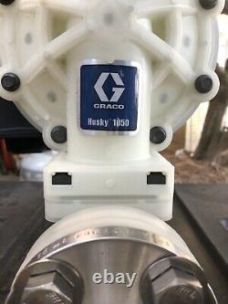 GRACO 649049 HUSKY 1050 PLASTIC AIR-OPERATED DOUBLE DIAPHRAGM PUMP new no box