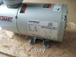 Gast 2HAH 10 M200x Piston Air Compressor / Vacuum Pump, 1/4 HP Marathon Motor