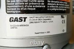 Gast 5HCD-43-M550NGX Piston Air Pump, 3/4HP, 115/208-230V, 1PH
