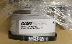 Gast LOA-P103-HD Oilless Piston Pressure Pump Air Compressor 220-230V New In Box