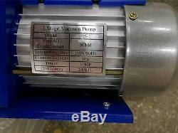 HVAC 1/3hp 5cfm Vacuum Pump Air AC Set 4-way A/c Aluminum Manifold Gauge USA BT