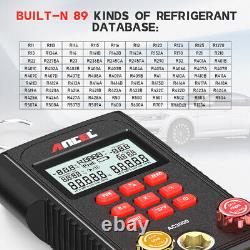 HVAC A/C Digital Manifold Gauge Refrigeration Tester Air Vacuum Pump AC Temp