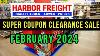 Harbor Freight February 2024 Super Coupon Month End Clearance Sale