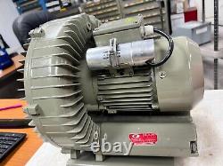 Hg-1100 High Capacity Vortex Air Blower / Vacuum Pump 27 Kpa 220v 2800 RPM
