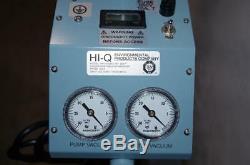 Hi-q Mobile Air Sampler & Gast 1/4hp Vacuum Pump # 0523-102q-g588dx 115vac New
