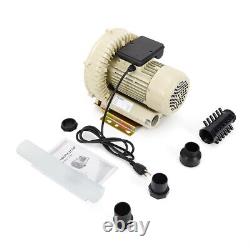 High Pressure Vortex Blower Fan Vacuum Pump Industrial Air Booster Fan 110V/370W