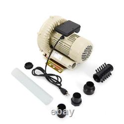 High Pressure Vortex Blower Fan Vacuum Pump Industrial Air Booster Fan 110V/370W