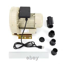 High Pressure Vortex Blower Fan Vacuum Pump Industrial Air Booster Fan 110V/370W