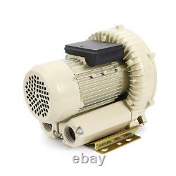 High Pressure Vortex Blower Fan Vacuum Pump Industrial Air Booster Fan 110V/370W