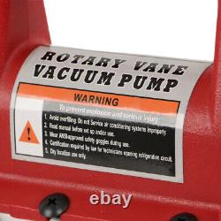 LABLT Air Vacuum Pump Rotary Vane HVAC 4CFM 1/3HP Refrigeration Gauge