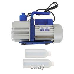 LABLT Single-Stage Rotary Vane HVAC Air Vacuum Pump withOil Bottle 110V 9.6CFM 1HP