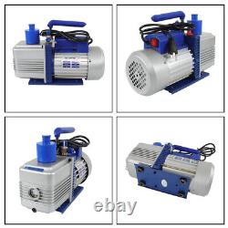 LABLT Single-Stage Rotary Vane HVAC Air Vacuum Pump withOil Bottle 110V 9.6CFM 1HP