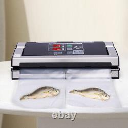 MS180 Double Pump Vacuum Sealer 110V 250W Seal Keep Food Fresh 2 Air Tubes