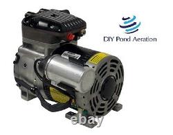 NEW Gast 2.3 cfm Piston Air Compressor Vacuum Pump 110V 1/4HP Veneer Aeration