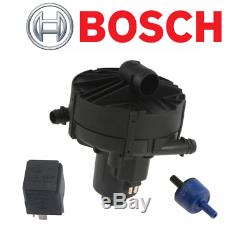 OEM Secondary Air Injection Smog Pump Bosch + Relay Vacuum Valve Kit Mercedes