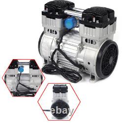 Oilless Diaphragm Air Compressor Vacuum Pump Set 7CFM Oil Free Mute Head Motor