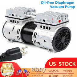 Oilless Micro Air Diaphragm Vacuum Pump Industrial Oil Free Piston Vacuum Pump