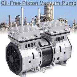 Oilless Vacuum Pump Industrial Oil Free Vacuum Pump Air Compressor 370W Device