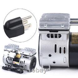 Oilless Vacuum Pump Oil Free Air Compressor Piston Compressor Pump 550W 67 L/min