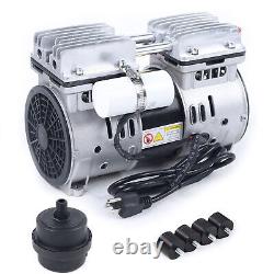 Oilless Vacuum Pump Oil Free Air Compressor Piston Compressor Pump 550W 67 L/min