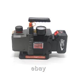 Portable 1/2HP 7CFM 1/4 Air inlet Refrigerant Vacuum Pump For 18v Battery