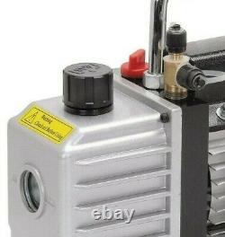 Refrigeration Vacuum Pump AC Air Manifold 2.5 CFM HVAC R134A R12 R22 Automotive