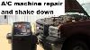 Robinair A C Machine Vacuum Pump Replacement And Operation