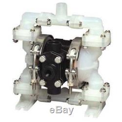 SANDPIPER PB 1/4, TS3PP. Double Diaphragm Pump, Polypropylene, Air Operated