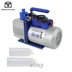 Single Stage Rotary Vane HVAC Air Vacuum Pump With Oil Bottle 9.6CFM 1HP 110V