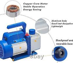 Single Stage Vacuum Pump 4 CFM 1/4HP 5Pa Rotary Vane Deep HVAC AC Air Tool New