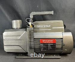 Specstar VH1077 110V 9.6 CFM 1 HP Dual-Stage Rotary Vane HVAC Air Pump Used