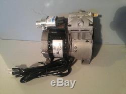 THOMAS 688CE44 Piston Air Compressor/Vacuum Pump, 1/3HP, M405
