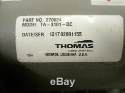 Thomas 270024 1/4 HP 1800 RPM 12VDC 1/4 In NPT Piston Air Compressor