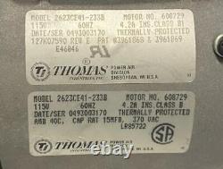 Thomas Industries 2623CE41-233B Air Compressor Pump 115V 60 Hz 4.2A 608729
