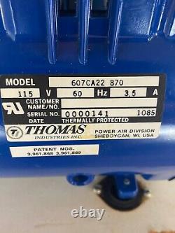 Thomas Industries Model 607CA22 870 WOB-L Vacuum Pump Air Compressor