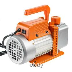 Topshak TS-VP1 Air Vacuum Pump 3CFM HVAC With 2Gal Chamber Conditioner Refrigerant