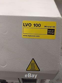 Trivac Oerlikon Leybold Vacuum Pump D65b Low Hours, It Was Used With Air Filter