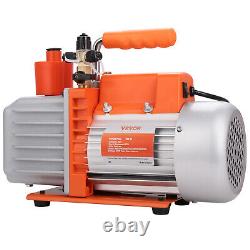 VEVOR 5 CFM 2-Stage Rotary Vane Vacuum Pump HVAC Air Conditioning Vacuum Pump