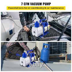 VEVOR 7 CFM Vacuum Pump 1/2 HP Single Stage Rotary Vane 250ml Electric Air Tool